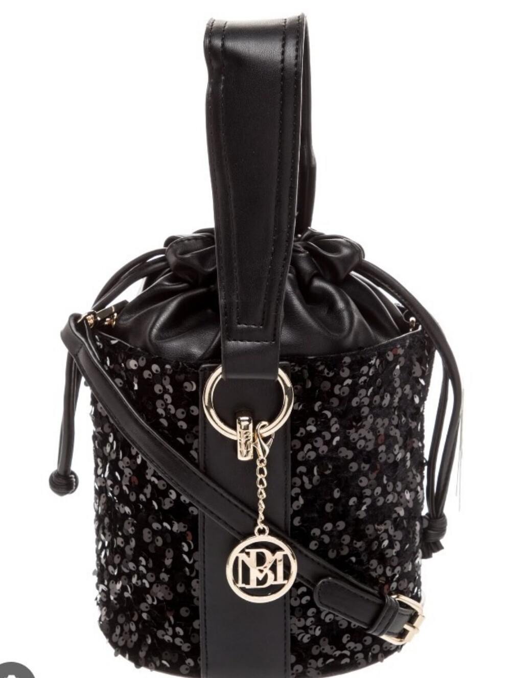 Badgley Mischka Black Sequin Bag - Picture 3 of 3